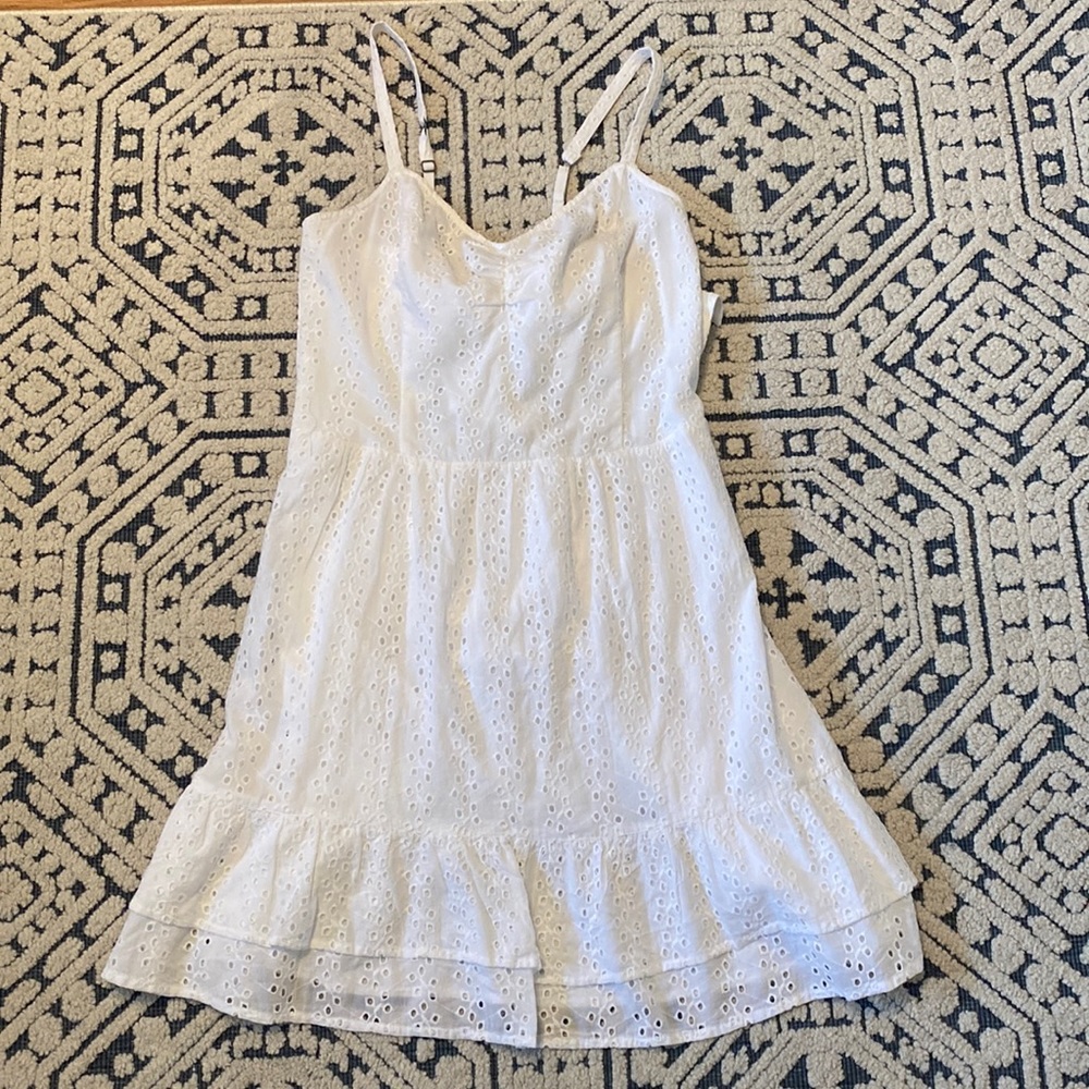 Hollister White Eyelet Dress
